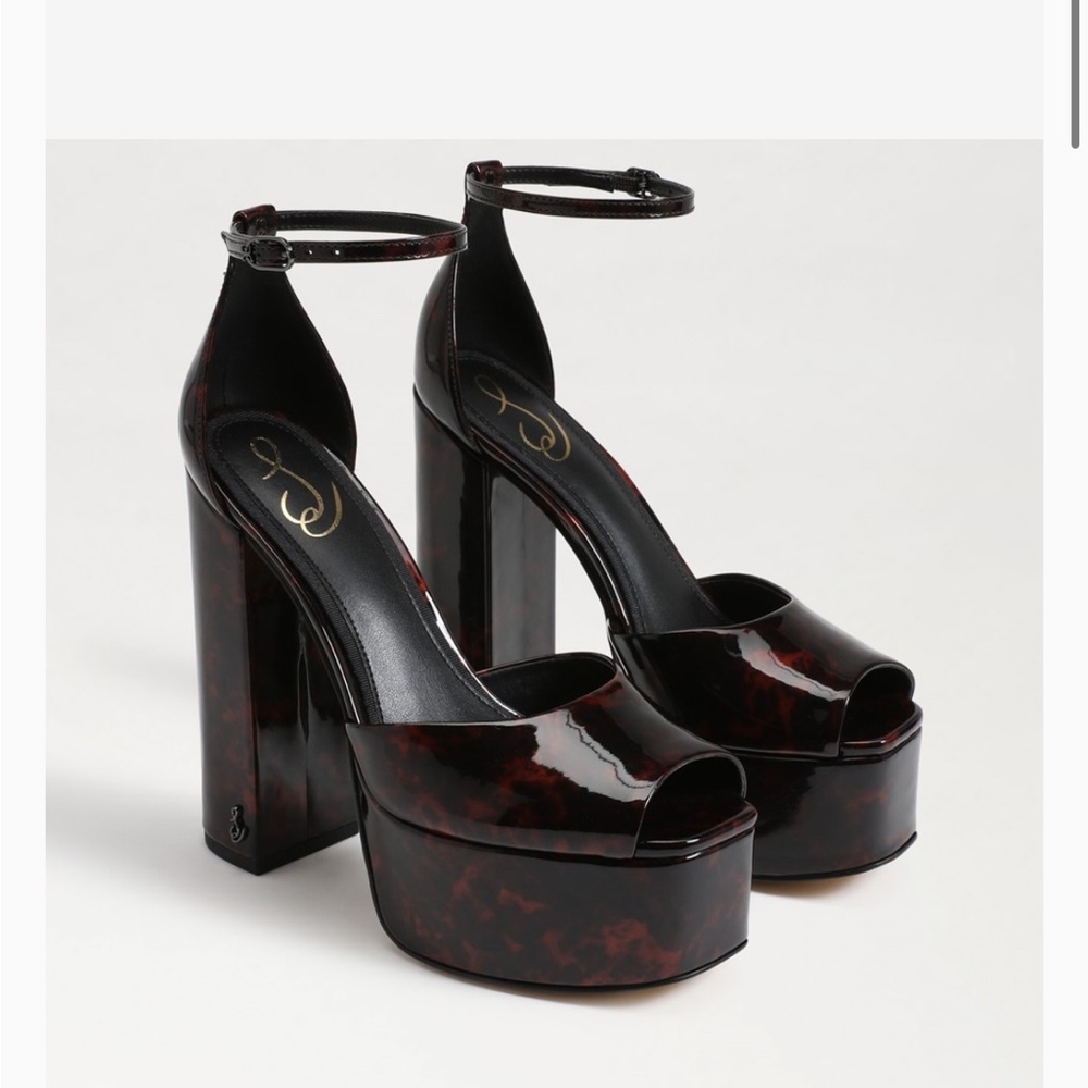 Sam Edelman Kori platform heel in tortoiseshell
